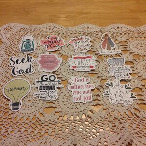Stickers - Bible Quotes and Christian Inspiration  Stickers Bundle